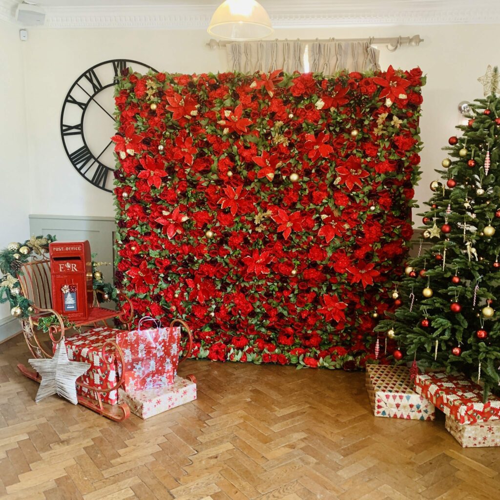 christmas-flower-wall